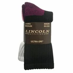 Top 10 💯 Lincoln Outfitters 👩 Women's Cotton Crew 🧦 Socks 2 Pack - L2/949-B/W - 🧦 Socks 👩 Women's 🔔