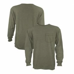 Promo 😍 Lincoln Outfitters Mens Long Sleeve Heavyweight Pocket T-Shirt - LOLSPK-04 - Long Sleeve 👕 Shirts ✨