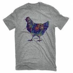 Coupon 🎁 Lincoln Outfitters Ladies Paisley Chicken Short Sleeve T-Shirt - LO-L177 - T-Shirts 🛒