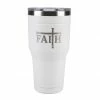 Flash Sale 👍 Lincoln Outfitters "Faith" 30 oz. Religious Tumbler, White - 89-646-0204 - Tumblers 🤩