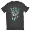 Cheapest 👏 Lincoln Outfitters Ladies Blame My Wild Soul Short Sleeve T-Shirt - LO-L167 - T-Shirts 🔔
