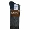 Wholesale 🥰 Lincoln Outfitters Men's Mid-Weight Crew Sock 2 Pack Black - L2/72466-BL-L - 🧦 Socks 🎉