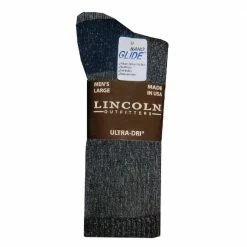 Wholesale 🥰 Lincoln Outfitters Men's Mid-Weight Crew Sock 2 Pack Black - L2/72466-BL-L - 🧦 Socks 🎉