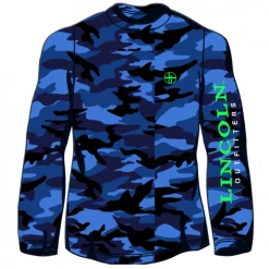 Budget 💯 LO Youth Boy's LO Circle Long Sleeve T-Shirt Blue Camo - LOYCMM-03 - T-Shirts 🤩