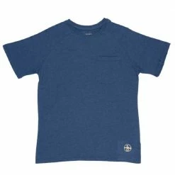 Promo ⭐ Lincoln Outfitters Men's Performance T-Shirt Dusty Blue - RK2DBL - T-Shirts 💯