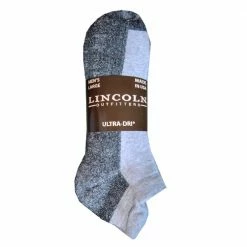 Wholesale 🎉 Lincoln Outfitters Men's No Show Pull Tab Sock 3 Pack Grey - L3/72542-G-L - 🧦 Socks ✔️