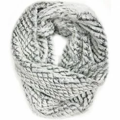 Deals 🔥 Lincoln Outfitters 👩 Women's Faux Fur Snowy Eternity Scarf White  - P22886-WHT - 👩 Women's Eternity Scarfs 🌟