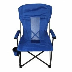 Hot Sale π Lincoln Outfitters Hard Arm Folding Chair Blue 87-840-0204 - Camp Furniture β€οΈ