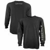 Discount 😀 Lincoln Outfitters Men's Heavyweight Long Sleeve Pocket Graphic Tee Black - LOLSPK-01R - Long Sleeve 👚 Shirts ⭐