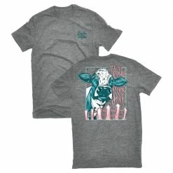 Best reviews of 🥰 Lincoln Outfitters Ladies Till the Cows Come Home Short Sleeve T-Shirt - LO-L204-GRH - T-Shirts 🧨