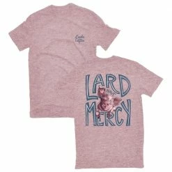 Outlet 💯 Lincoln Outfitters Ladies Lard Have Mercy Short Sleeve T-Shirt - LO-L212PKHTR - T-Shirts ✔️