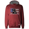 Deals 👍 LO Youth Boy's All American Kid Polyester Long Sleeve Hoodie Garnet - LOYPH-09 - Hooded Sweatshirt Kid's ❤️