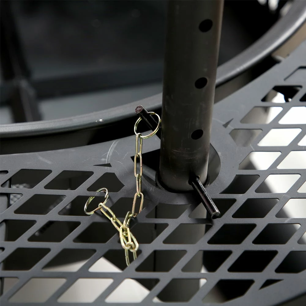 Deals 🤩 Lincoln Outfitters Steel Fire Pit with BBQ Grate - 90-165-0204 - Fire Pits & Heaters 🤩 - Image 10