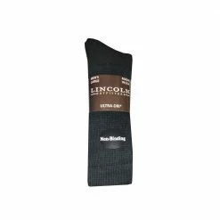 Wholesale 👍 Lincoln Outfitters Men's Non-Binding Ultra-Dri Crew Sock 2 Pack Black - L2/923-BL - 🧦 Socks 💯