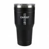 Hot Sale 😉 Lincoln Outfitters "All Things Through Christ" 30 oz. Religious Tumbler, Black - 89-633-0204 - Tumblers 💯