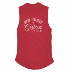 Cheapest 😍 Lincoln Outfitters Ladies Not Today Satan Sleeveless T-Shirt - LO-LTS09 - 👩 Women's 👚 Shirts & Tees 🛒