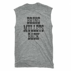 Promo 🔔 Lincoln Outfitters Men's Bring Mullets Back Sleeveless T-Shirt - LOTS-16 - T-Shirts 😉