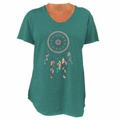 Budget 😍 Lincoln Outfitters Ladies Scoop Neck Short Sleeve Fashion T-Shirt - LO-LF21 - T-Shirts 😀