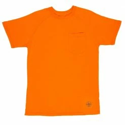 Promo 💯 Lincoln Outfitter's Men's Short Sleeve Performance Tee Orange - RK2ORG - T-Shirts 😀