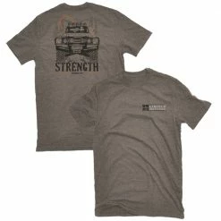 Promo 🥰 Lincoln Outfitters Men's Short Sleeve Strength 4X4 T-Shirt Walnut Dark Heather - LO-135 - T-Shirts 😍