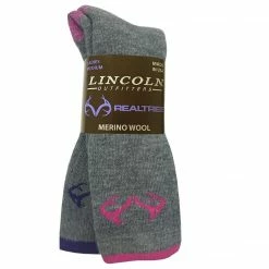 Best deal 🎉 Lincoln Outfitters Ladies Merino Wool Boot Sock 2 Pack Medium - RT/L2/823-PK/PU-M - 🧦 Socks 👩 Women's 🛒