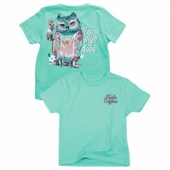 Deals 🤩 Lincoln Outfitters Youth Girl's Don't Give A Hoot Short Sleeve T-Shirt - LOY-28 - T-Shirts ⌛