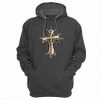 New 🎉 Lincoln Outfitters Cross Design Ladie's Long Sleeve Hoodie, Charcoal Heather - LO-LH27 - Hooded Sweatshirts 👩 Women's ⭐