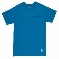 Hot Sale 🧨 Lincoln Outfitter's Short Sleeve Performance Tee Blue - RK2RIP - T-Shirts 🌟