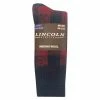 Buy 🧨 Lincoln Outfitters 👩 Women's Buffalo Plaid Merino Wool Crew Sock Red - L72227-RD - 🧦 Socks 🔔