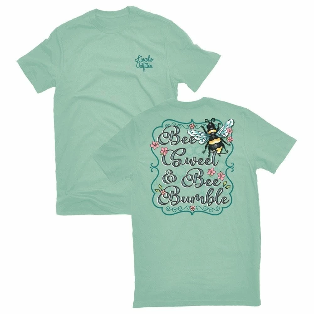 Flash Sale 🥰 Lincoln Outfitters Ladies Bee Sweet and Bee Bumble Short Sleeve T-Shirt - LO-L206 - T-Shirts ⌛