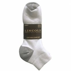 Flash Sale ✔️ Lincoln Outfitters Men's Quarter Sock 3 Pack White - L3/941-W - 🧦 Socks 🎉