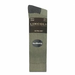 New 😍 Lincoln Outfitters Men's Non-Binding Boot Sock Khaki - RT/LO9746-KH - 🧦 Socks ⭐