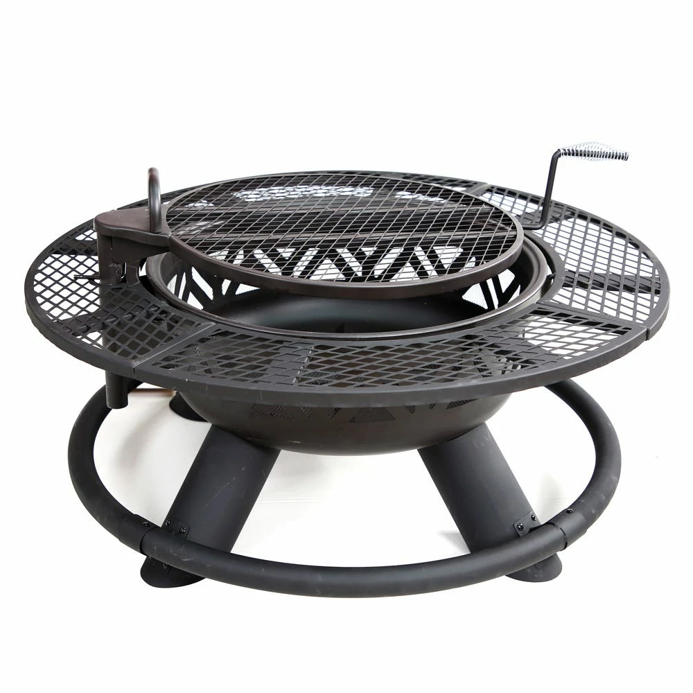 Deals 🤩 Lincoln Outfitters Steel Fire Pit with BBQ Grate - 90-165-0204 - Fire Pits & Heaters 🤩 - Image 5