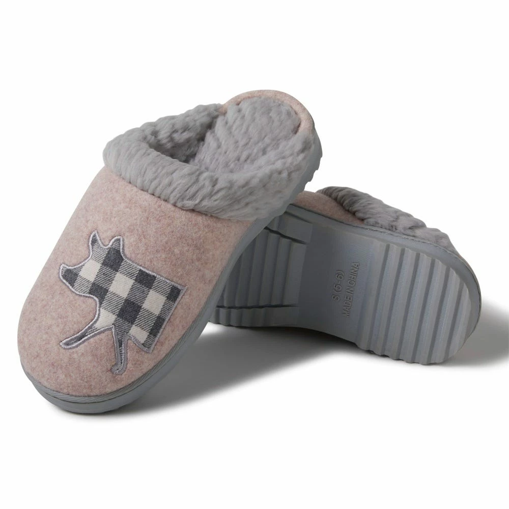 Cheap π― Lincoln Outfitters π© Women's Faux Wool Scuff with Novelty Applique, Champagne - 60983 - π© Women's Slippers π