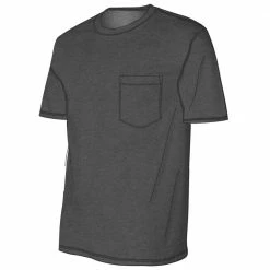 Deals 🔥 Lincoln Outfitters Men's Heavyweight Relaxed Fit Short Sleeve Pocket Tee Charcoal Heather - LOPK-01R-CLH - Pocket T-Shirt 🛒