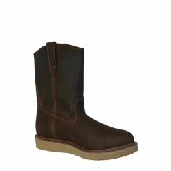 Hot Sale ⭐ Lincoln Outfitters Men's Genuine Leather Roper Work Boot Brown - L9M02M - Men's 🥾 Boots 🧨