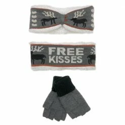 Top 10 ⌛ Lincoln Outfitters 👩 Women's Warm Hearted Headband and Glove Set Burgundy - P11710-BUR - Winter Headband and Glove Set 🧨