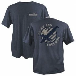 Discount 🎉 Lincoln Outfitters Strong Men's Bacon and Freedom Short Sleeve T-Shirt - SG-91 - T-Shirts 👏
