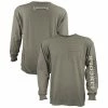 Best Sale ❤️ Lincoln Outfitters Men's Heavyweight Long Sleeve Pocket Graphic Tee Vetiver - LOLSPK-01-V - Long Sleeve 👕 Shirts 🔔