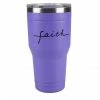Best deal 🔥 Lincoln Outfitters "Faith" 30 oz. Religious Tumbler, Purple - 89-640-0204 - Tumblers 🤩