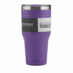 Best Sale 🛒 Lincoln Outfitters 30oz. Stainless Steel Purple Tumbler - 30LO183838 - Camp Kitchen 🔥