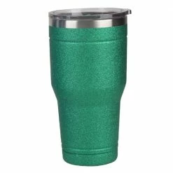 Best Pirce 🤩 Lincoln Outfitters 30oz. Stainless Tumbler Glitter Green - 87-407-0204 - Water Bottles & Hydration 🌟