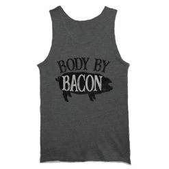 New 🎁 Lincoln Outfitters Men's Body By Bacon Sleeveless T-Shirt - LOT-91 - T-Shirts ✨