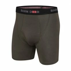 Best Pirce 🛒 Barn Door by Lincoln Outfitters Crew Cab Cotton Boxers Green - XLO9787-377 - Boxer Briefs 😀