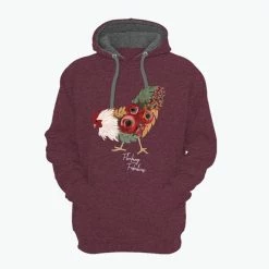 Discount 🔥 Lincoln Outfitters Flocking Fabulous Ladie's Long Sleeve Hoodie, Windsor Wine Light Heather - LO-LH34 - Hooded Sweatshirts 👩 Women's ✔️