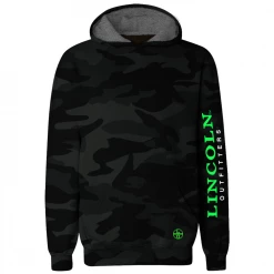 Buy 😀 LO Youth Boy's LO Logo Camo Polyester Long Sleeve Hoodie Black Camo - LOYPCH-02 - Hooded Sweatshirt Kid's 😉