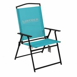 Flash Sale π― Lincoln Outfitters XL Sling Folding Chair, Aqua - 89-270-0204 - Camp Furniture π