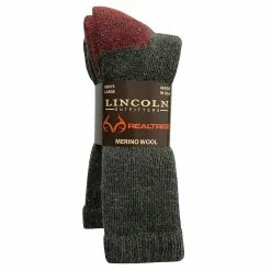 Discount 🔥 Lincoln Outfitters Men's Merino Wool Blend Sock 2 Pack Assorted - RT/L2/72232-ASST - 🧦 Socks ✔️
