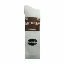 Best Pirce 🤩 Lincoln Outfitters Men's Non-Binding Ultra-Dri Crew Sock 2 Pack White - L2/923-W - 🧦 Socks 😉