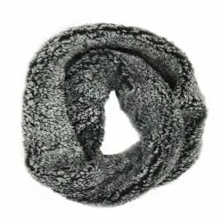 Brand new 🥰 Lincoln Outfitters 👩 Women's Frosted Sherpa Eternity Scarf Black - P22977-BLK - 👩 Women's Eternity Scarfs 👏